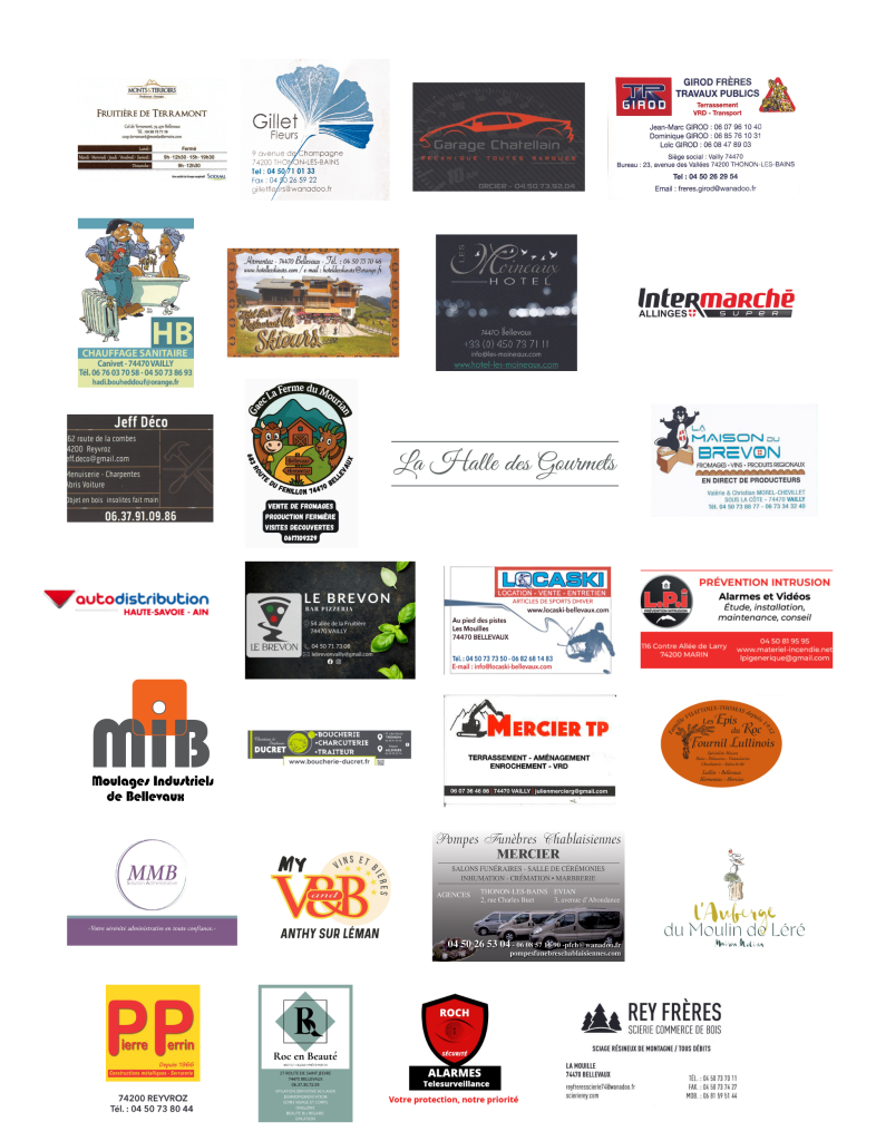 les partenaires du fc brevon